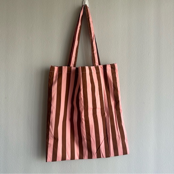 NWT Princess Polly Lelande Striped Tote Bag Pink / Brown - Picture 6 of 9